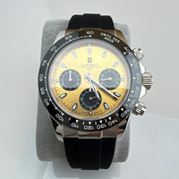 Corgeut Luxury Stainless Steel 40mm Daytona Luminous Hands VK63 Chronograph Men Wristwatch Quartz Watch