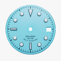 Field Watch Dial with Mixed Arabic and Baton Indices for NH35 & NH34