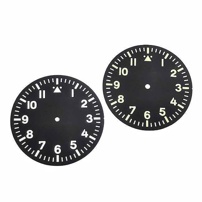 Vintage Field Watch Dial with Arabic Numerals and Custom Logo Option for 8215 & NH35