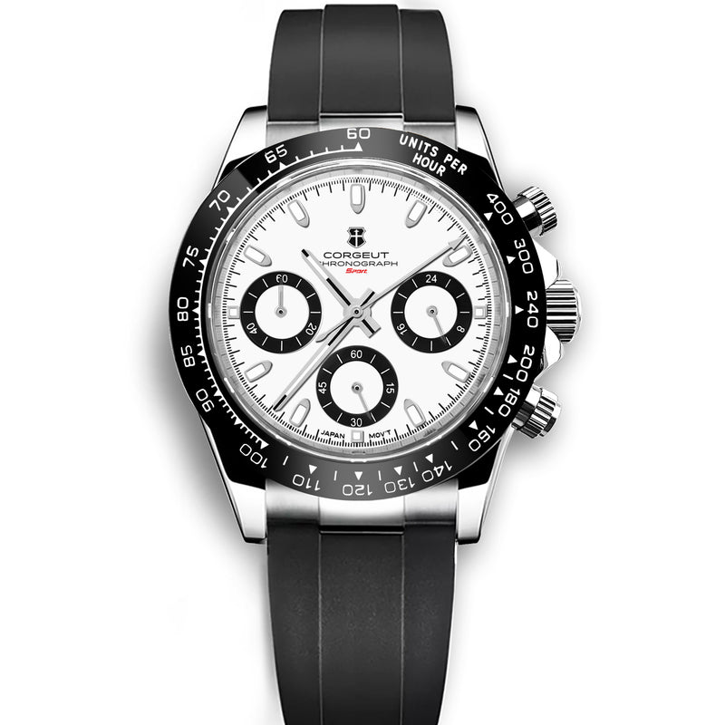 Neiton Luxury Stainless Steel 40mm Daytona Luminous Hands VK63 Chronograph Men Wristwatch Quartz Watch