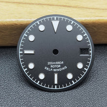Black and white military watch dial,