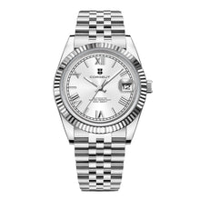 Corgeut 6002L Fluted Leather Automatic Watch