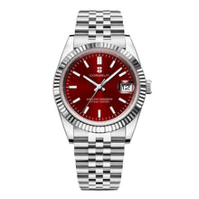 Corgeut 6002G Steel Fluted Bezel Jubilee Automatic Watch