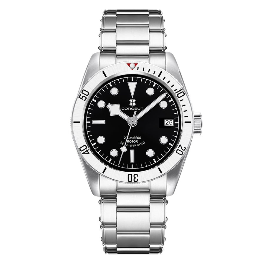 Corgeut 6003 GMT Diver Automatic Watch - front view
