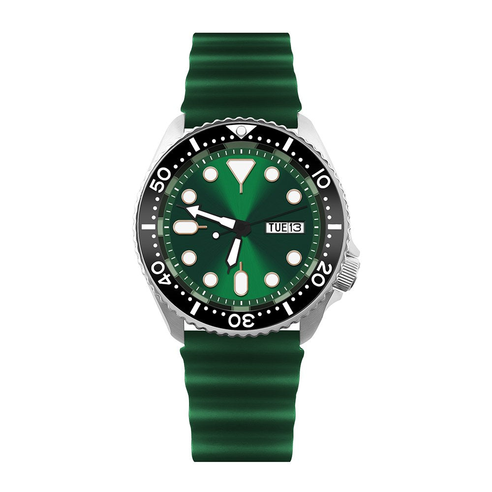 Corgeut 6012G Steel Steel Bracelet Automatic Watch