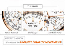 Corgeut 6016 Multifunction Automatic Watch - view 11
