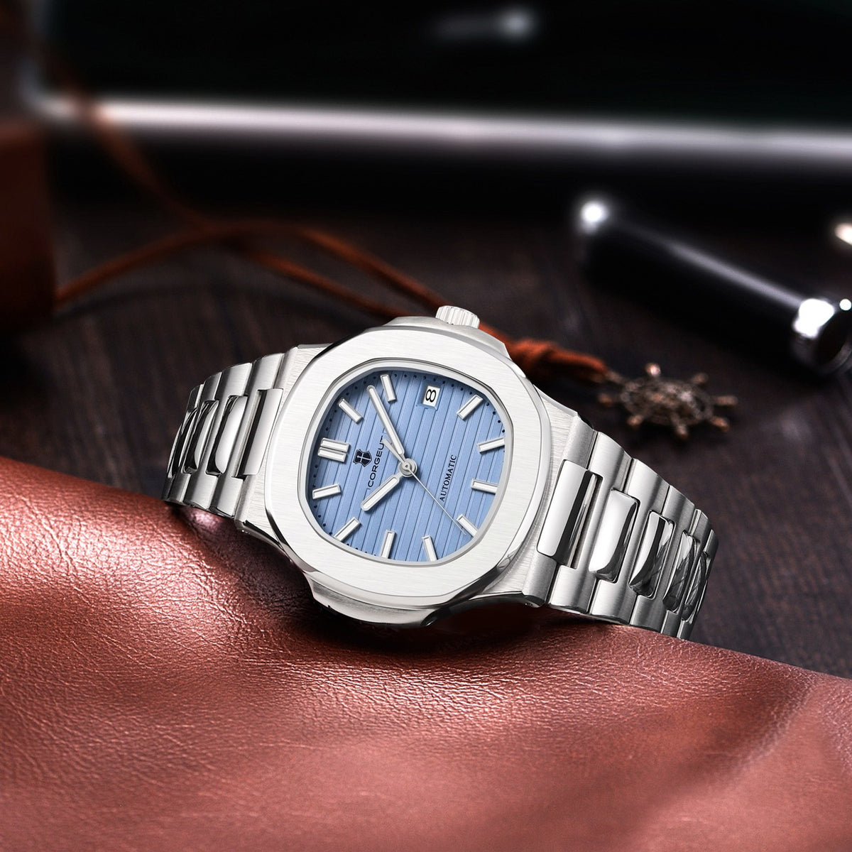 Corgeut 6017 Slim Diver Automatic Watch - view 18