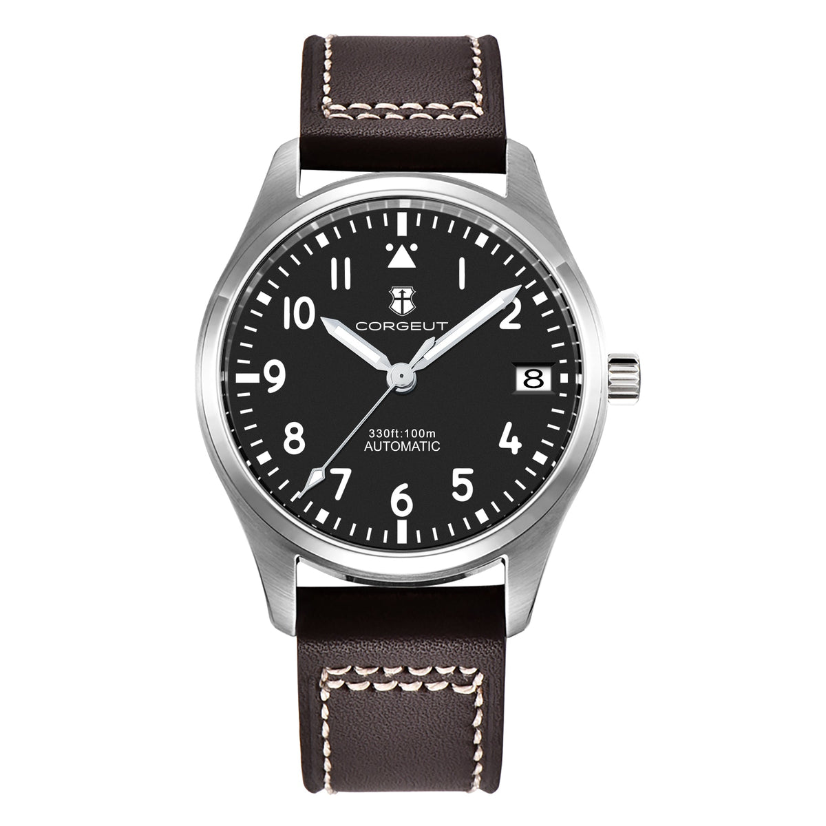 Corgeut 6026 Bronze Leather Automatic Watch