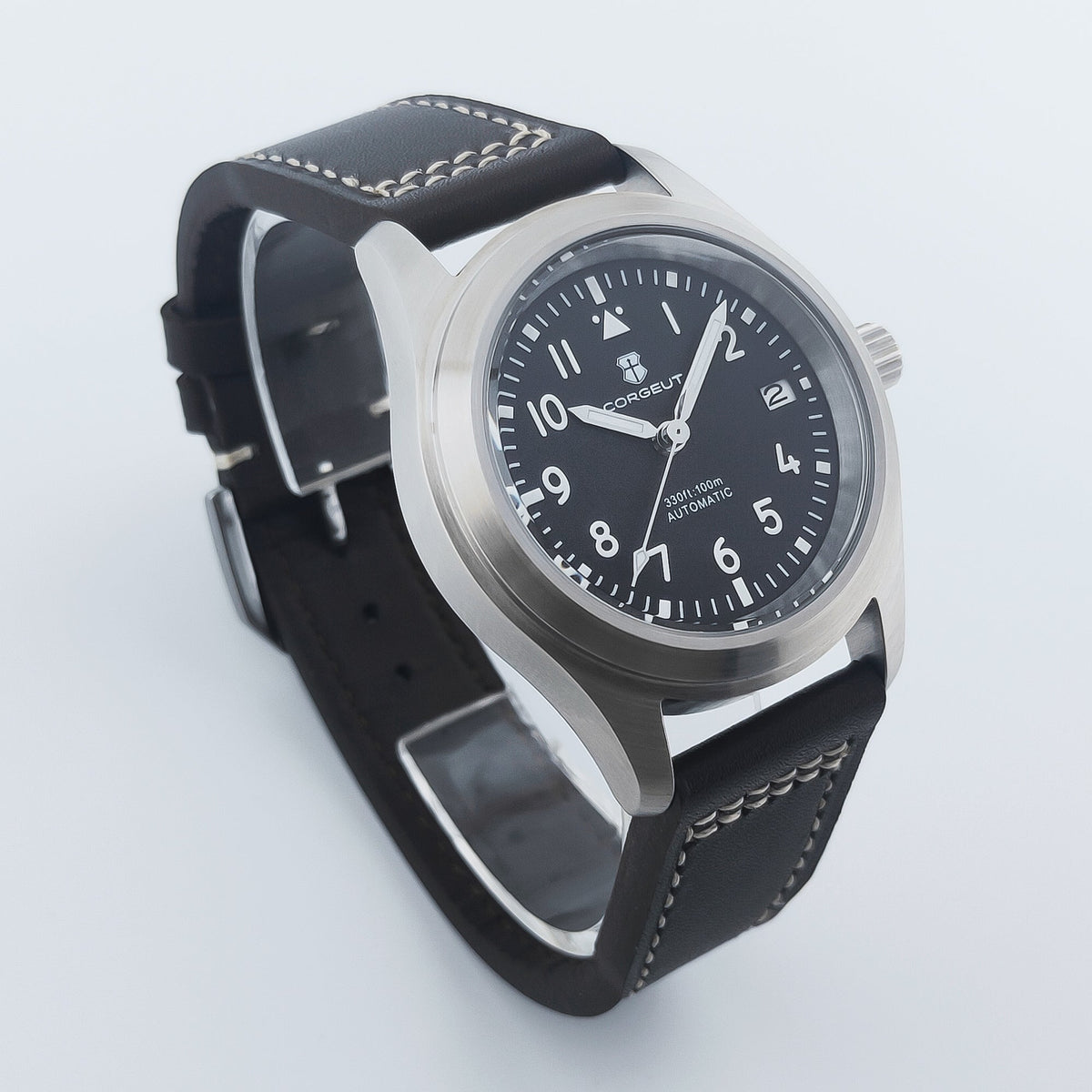 Corgeut 6026 Bronze Leather Automatic Watch