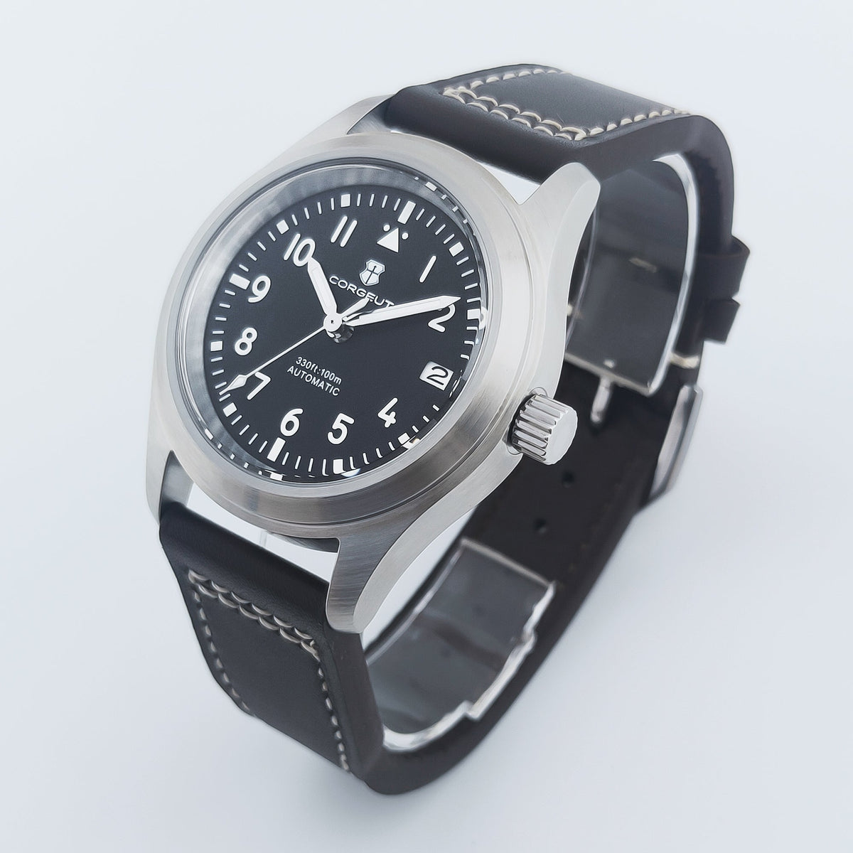 Corgeut 6026 Bronze Leather Automatic Watch