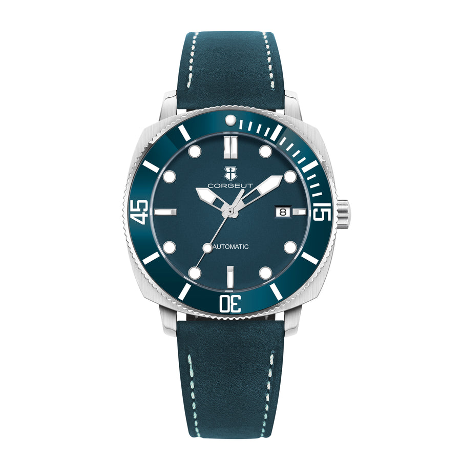 Corgeut 6030 Steel Leather Automatic Watch