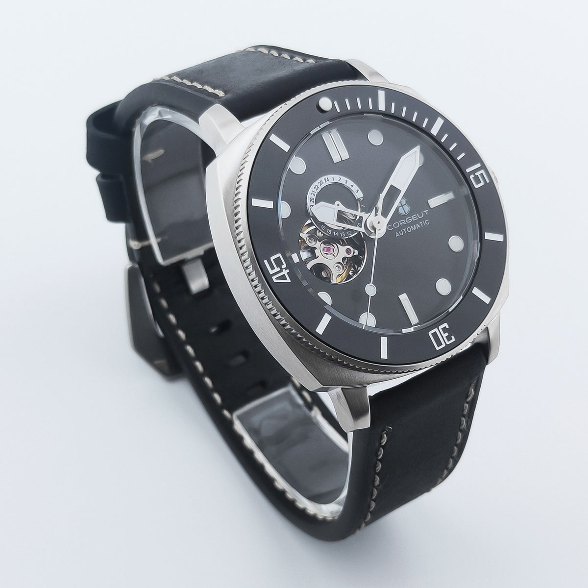 Corgeut 6030 Open-Heart Diver Automatic Watch - view 10