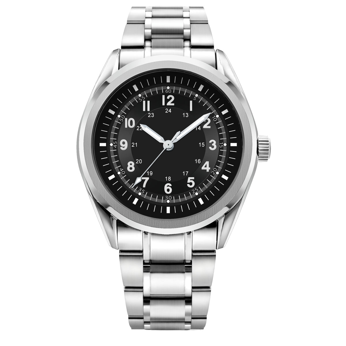 Corgeut 6031 Steel Steel Bracelet Automatic Watch