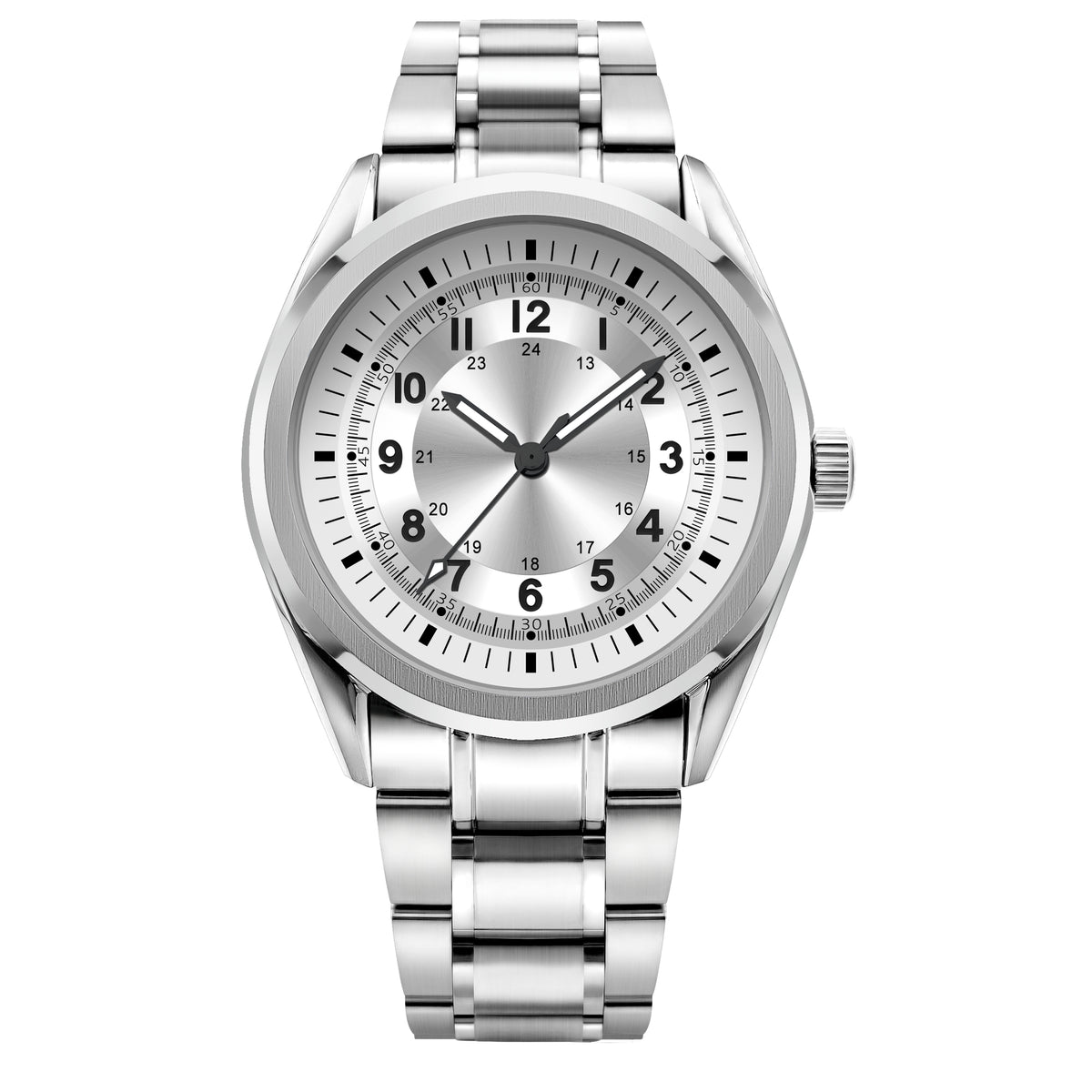 Corgeut 6031 Steel Steel Bracelet Automatic Watch