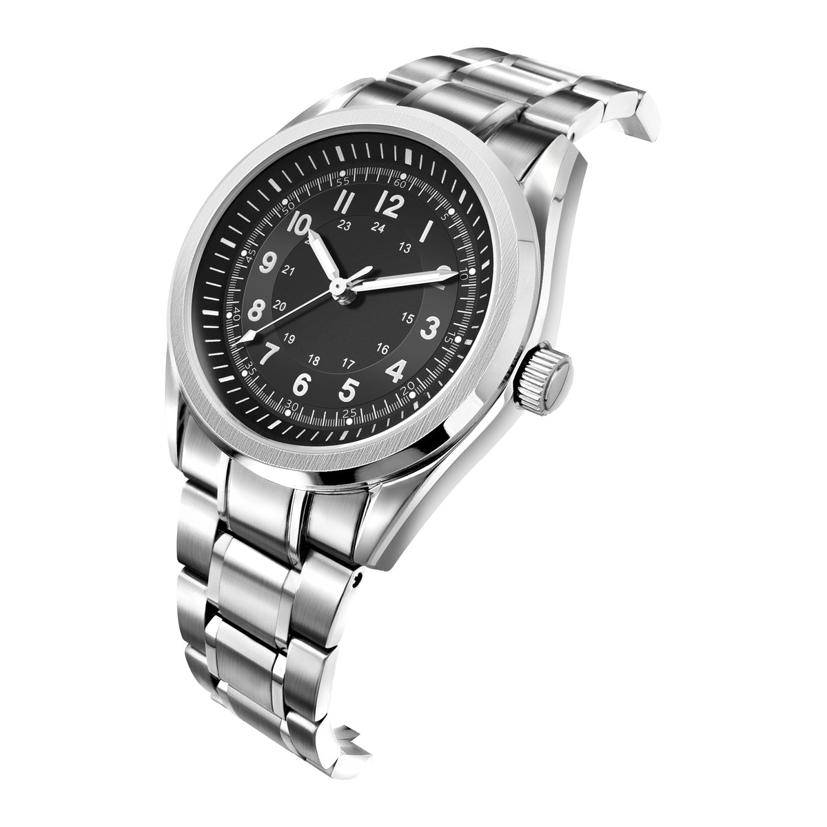 Corgeut 6031 Steel Steel Bracelet Automatic Watch