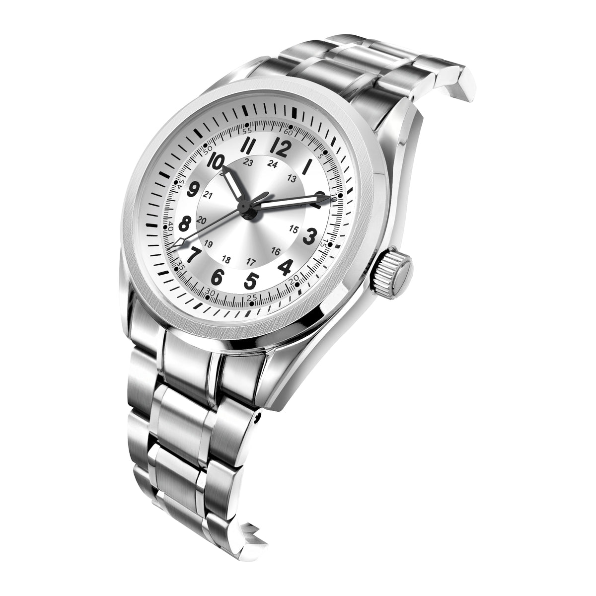 Corgeut 6031 Steel Steel Bracelet Automatic Watch