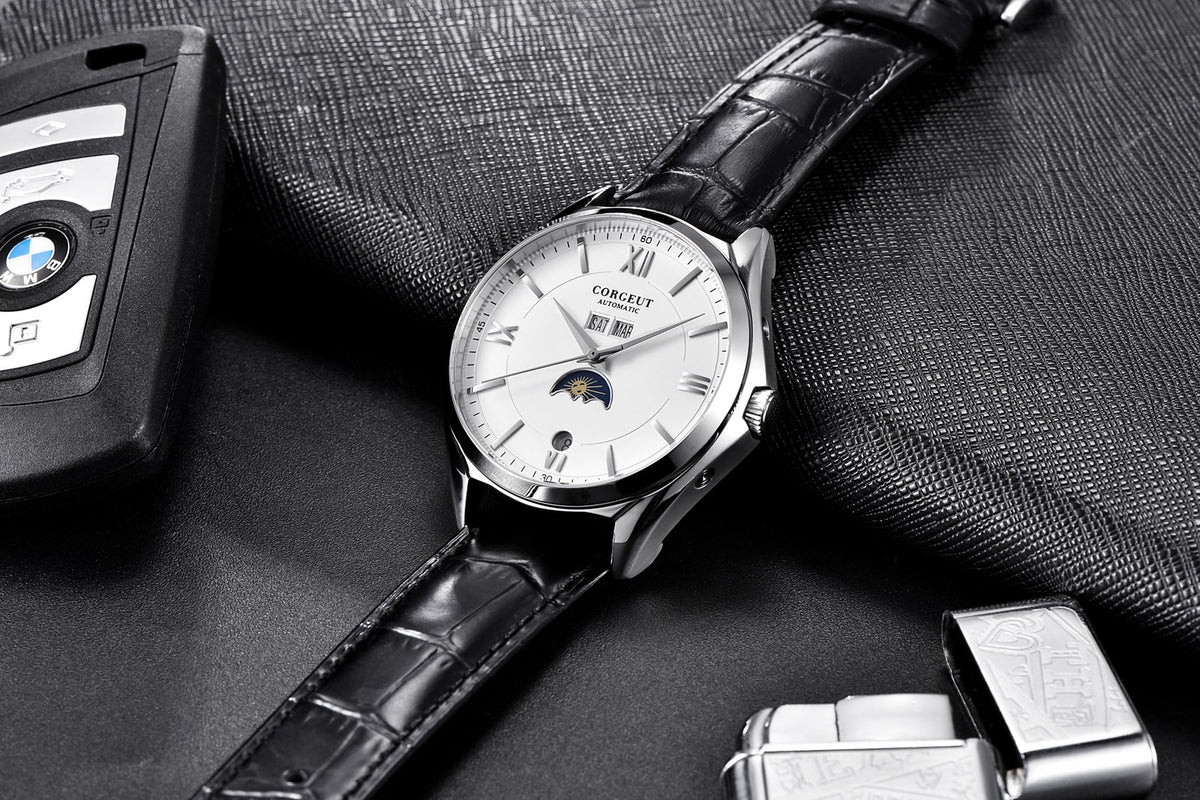Corgeut 6651 Dress Automatic Watch - front view