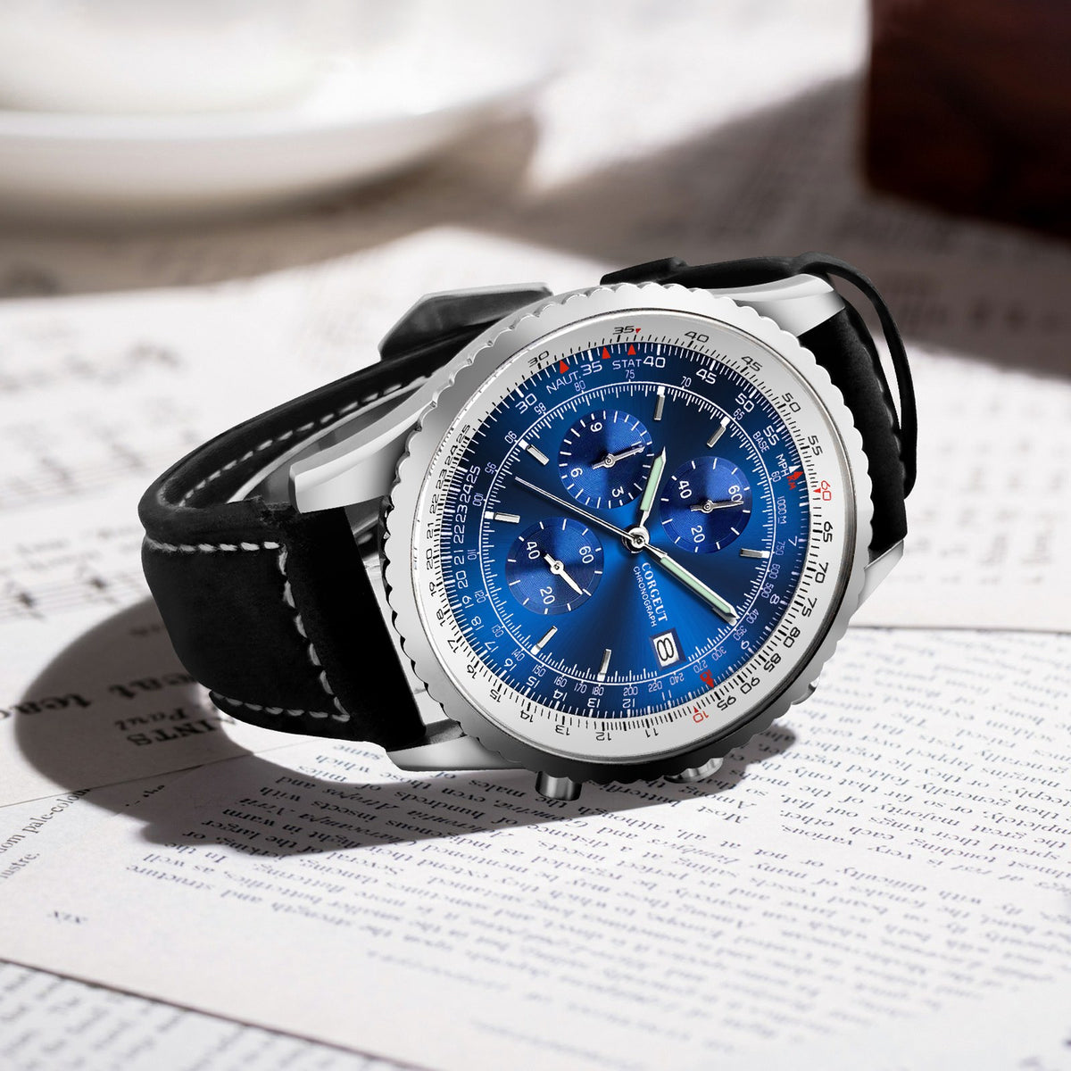 Corgeut 9001 Chronograph Quartz Watch - view 9