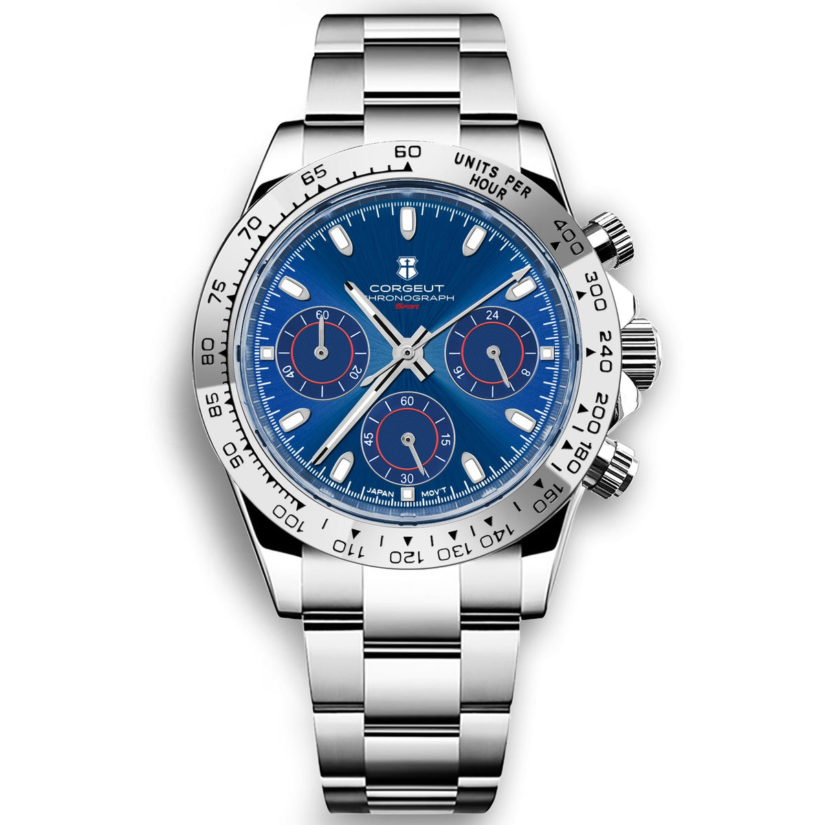 Corgeut 9002 Daytona Chronograph Quartz Watch - view 7
