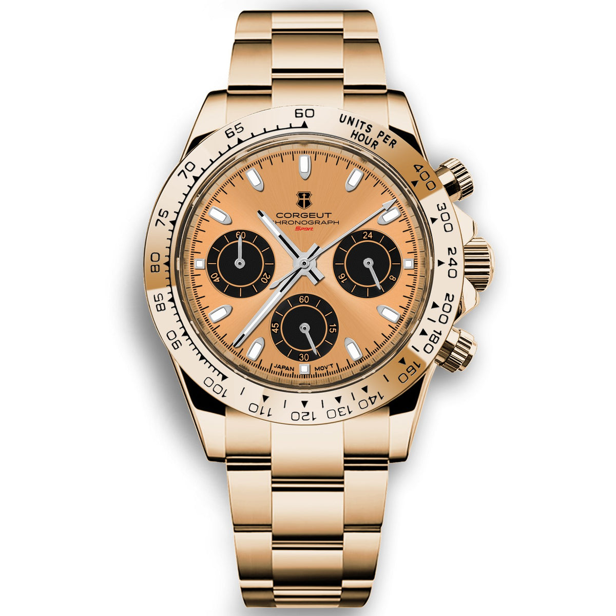 Corgeut 9002 Daytona Chronograph Quartz Watch - view 8