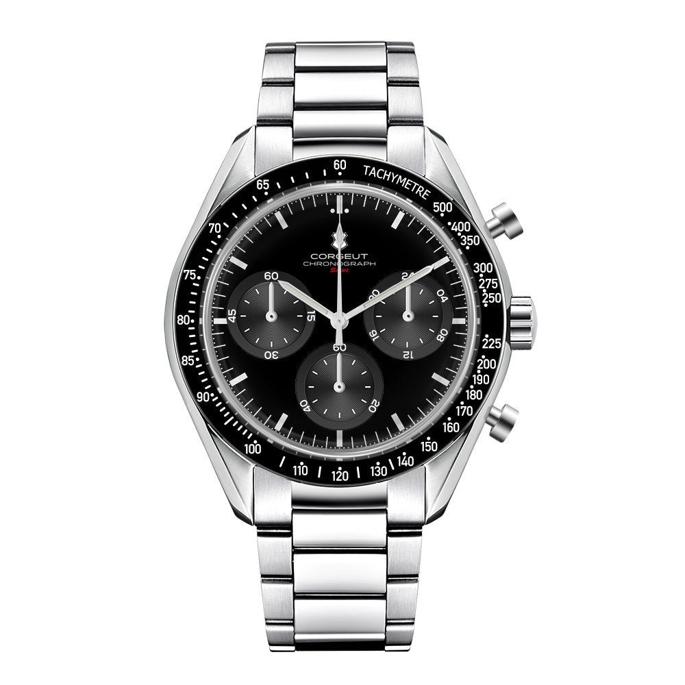 Corgeut 9005 Chronograph Quartz Watch - front view