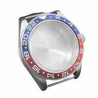 OEM 39mm GMT Watch Case with Red-Blue Bezel