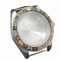 OEM 39mm GMT watch case with brown bezel