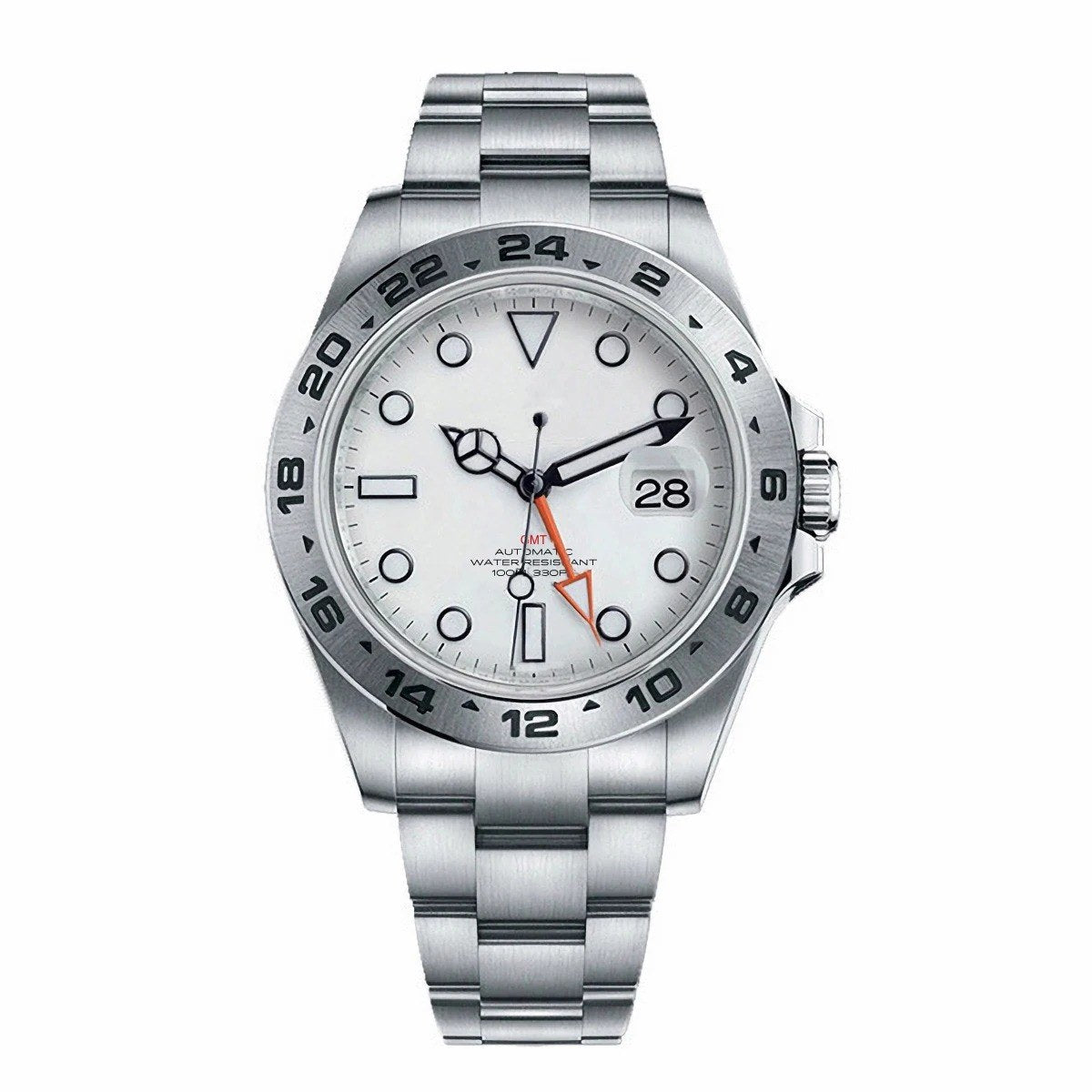 Corgeut 6001G Steel Steel Bracelet Automatic Watch