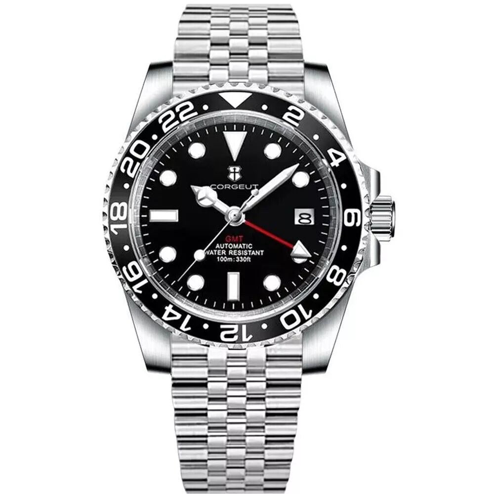 Corgeut 6001L Steel Leather Automatic Watch