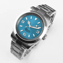 Corgeut 6002G Steel Slanted Bezel Matte Leather Automatic
