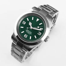 Corgeut 6002G Steel Slanted Bezel Matte Leather Automatic