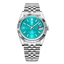 Corgeut 6002L Steel Fluted Bezel Jubilee Automatic Watch