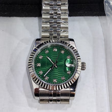 Corgeut 6002L Steel Fluted Bezel Jubilee Automatic Watch