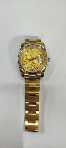Corgeut 6002L Gold Leather Automatic Watch