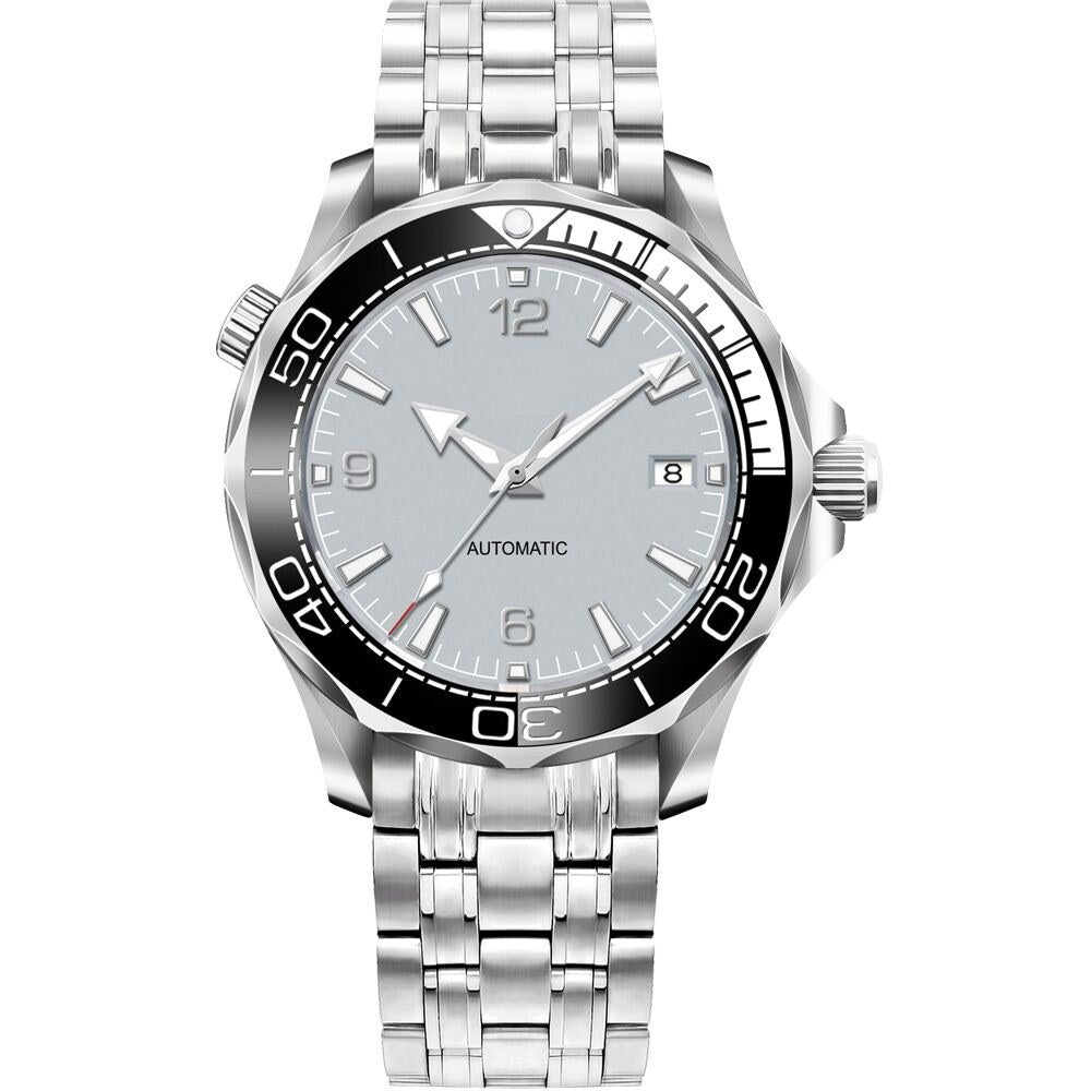 Corgeut 6008 Steel Steel Bracelet Automatic Watch