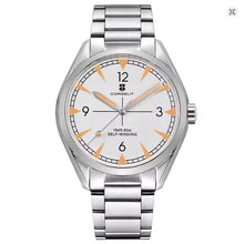Corgeut 6010 Sandblasted Steel Bracelet Automatic Watch