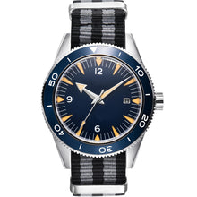 Corgeut 6013 Steel Blue Bezel Nylon Automatic