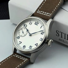 Corgeut 6022 Steel Leather Hand-Wound Watch