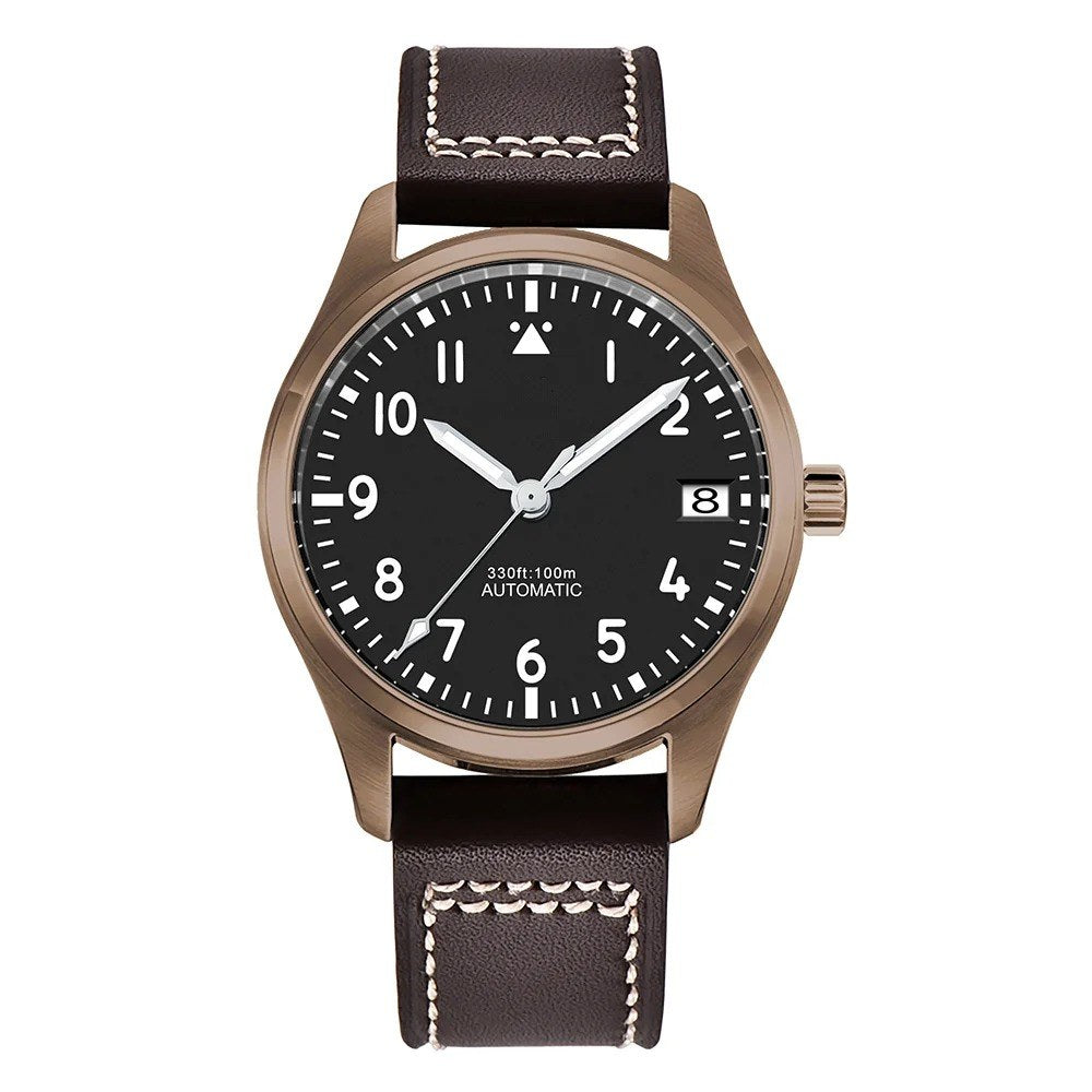 Corgeut 6026 Bronze Leather Automatic Watch