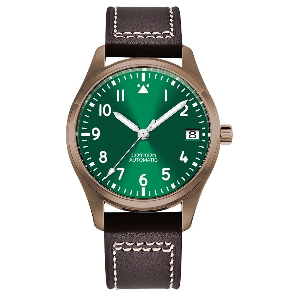Corgeut 6026 Bronze Leather Automatic Watch