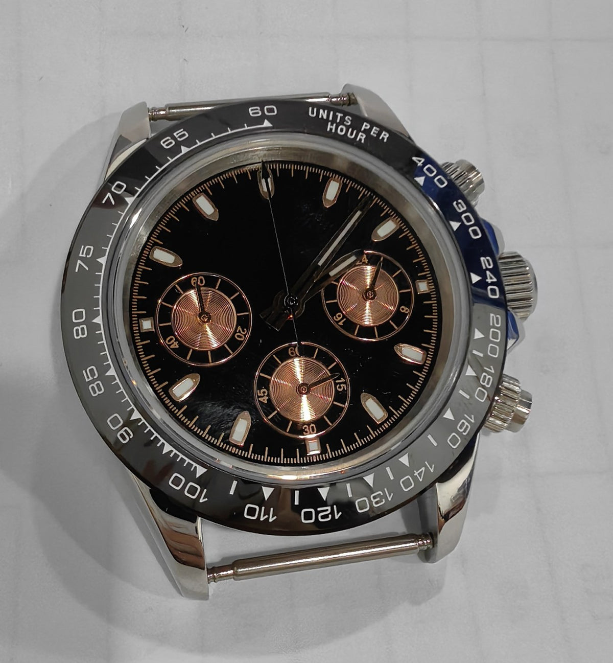 Corgeut 9002 Steel Leather Quartz Watch