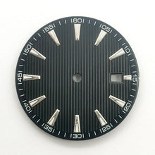 black & White_vertically_fluted_dress_watch_dial_with_applied_baton_hour_markers